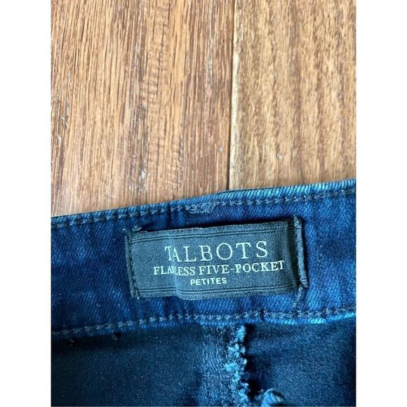 Talbots flawless five pocket dark wash skinny jeans 2p - Picture 7 of 10
